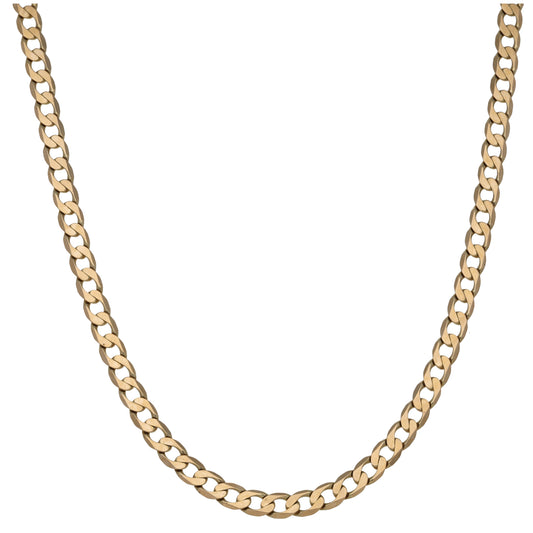 9ct Gold Curb Chain 20"