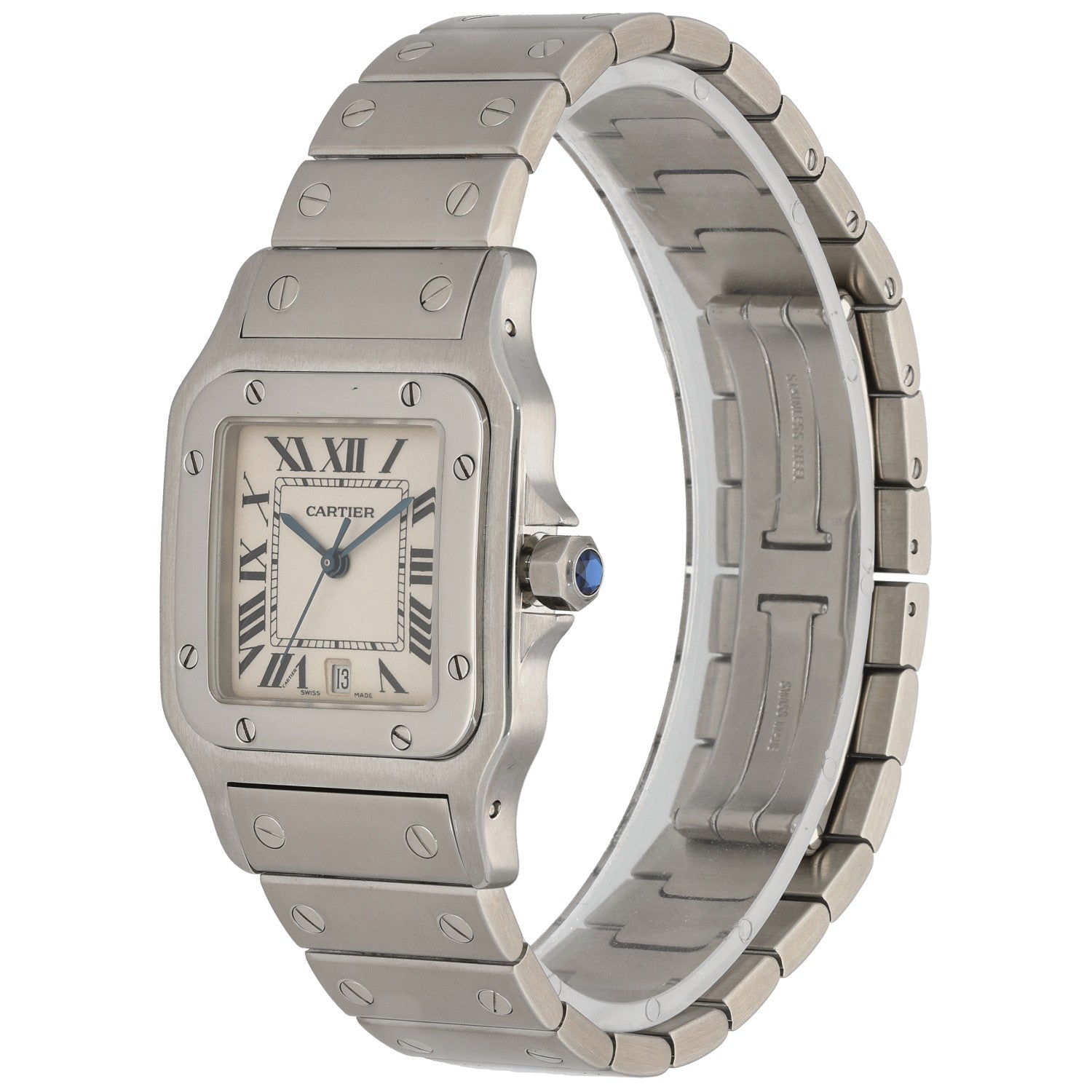 Cartier Santos Galbee W20060D6, stainless steel, front image