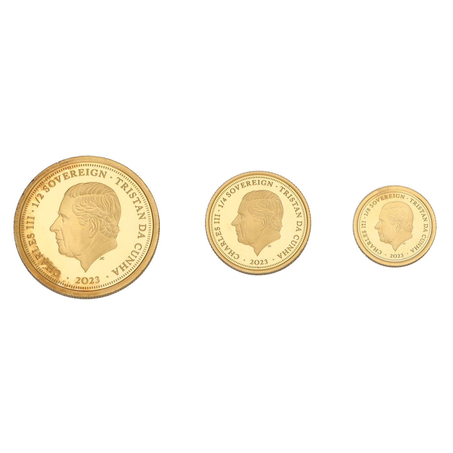 22ct Gold King Charles III Greatest Monarchs Sovereign Coin Set 2023