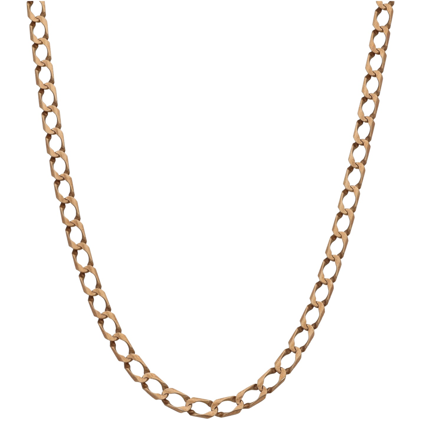 9ct Gold Curb Chain 22"