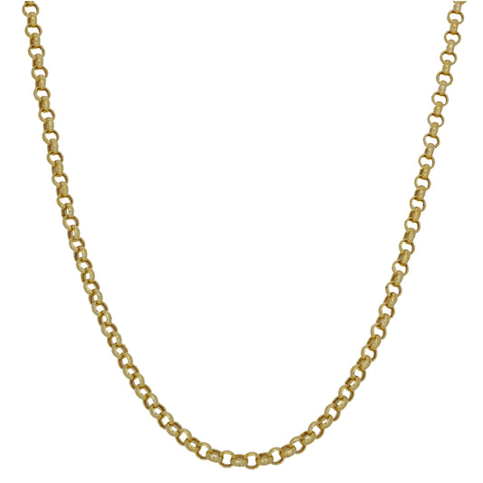New 9ct Gold Belcher Chain 18"