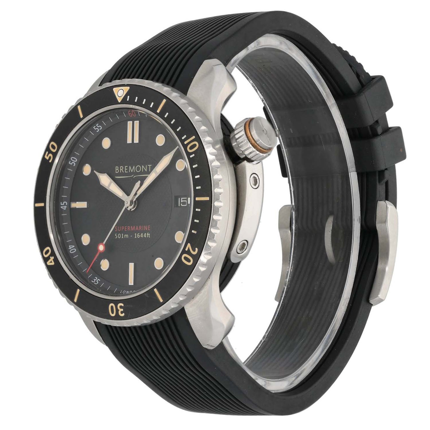 Bremont Supermarine S501-BK-R-S 43mm Stainless Steel Watch