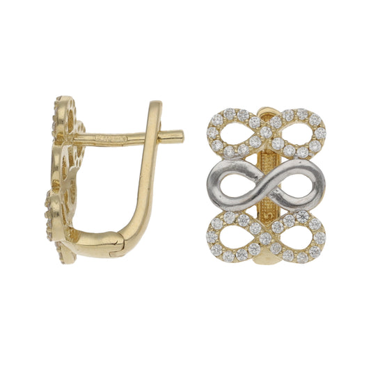 14ct Gold Cubic Zirconia Dress/Cocktail Earrings