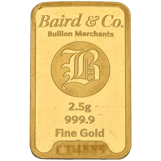 24ct 2.5g Gold Bar