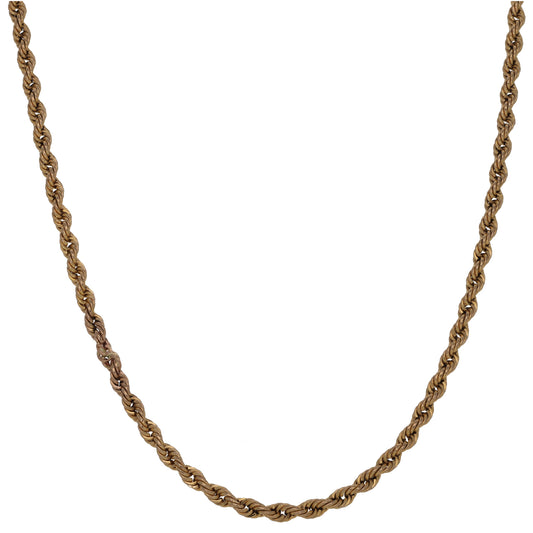 9ct Gold Rope Chain 19"