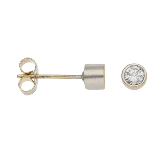 18ct Gold 0.40ct Diamond Solitaire Earrings