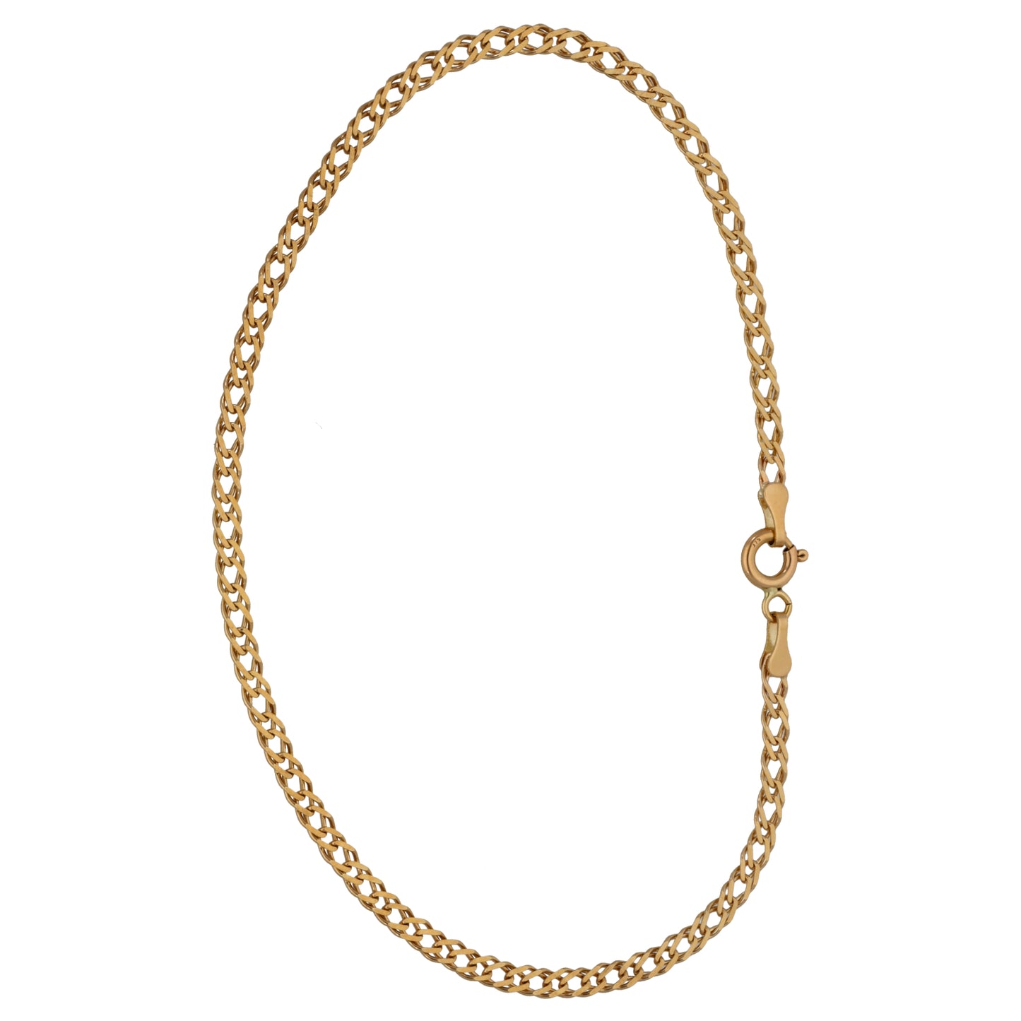 9ct Gold Double Curb Bracelet