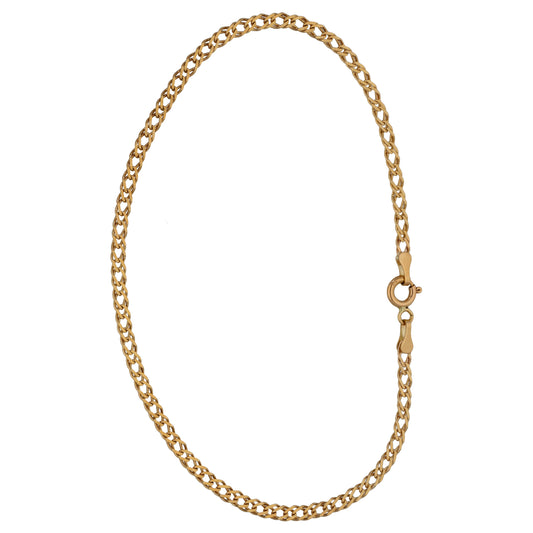 9ct Gold Double Curb Bracelet