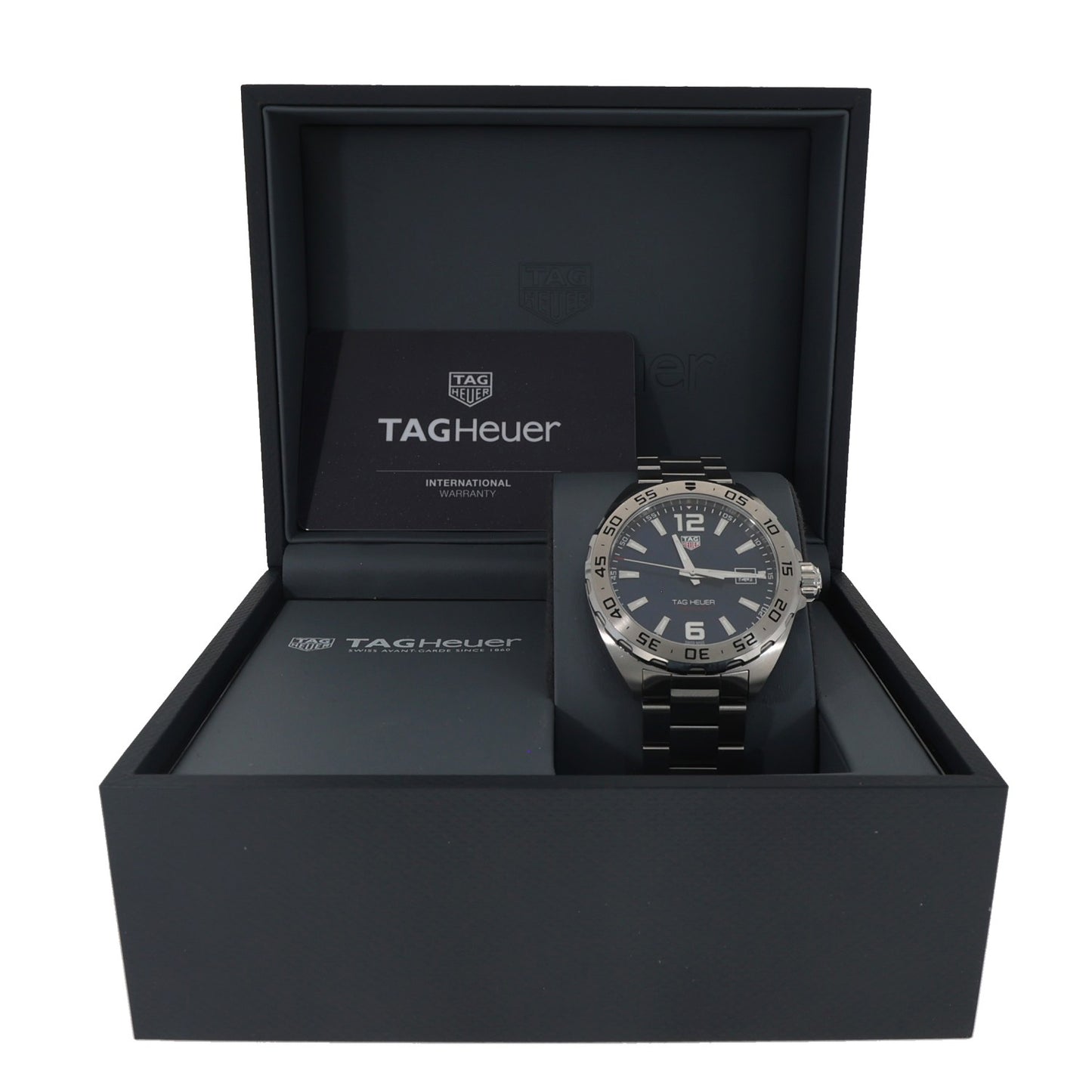 Tag Heuer Formula 1 WAZ1118, blue dial in 41mm stainless steel case and bracelet, in Tag Heuer box