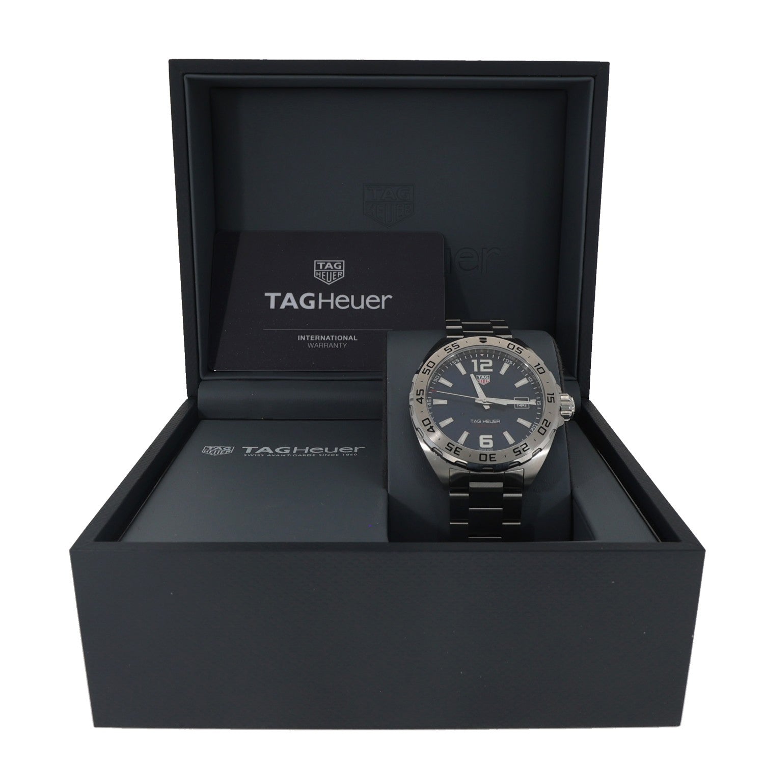 Tag Heuer Formula 1 WAZ1118, blue dial in 41mm stainless steel case and bracelet, in Tag Heuer box