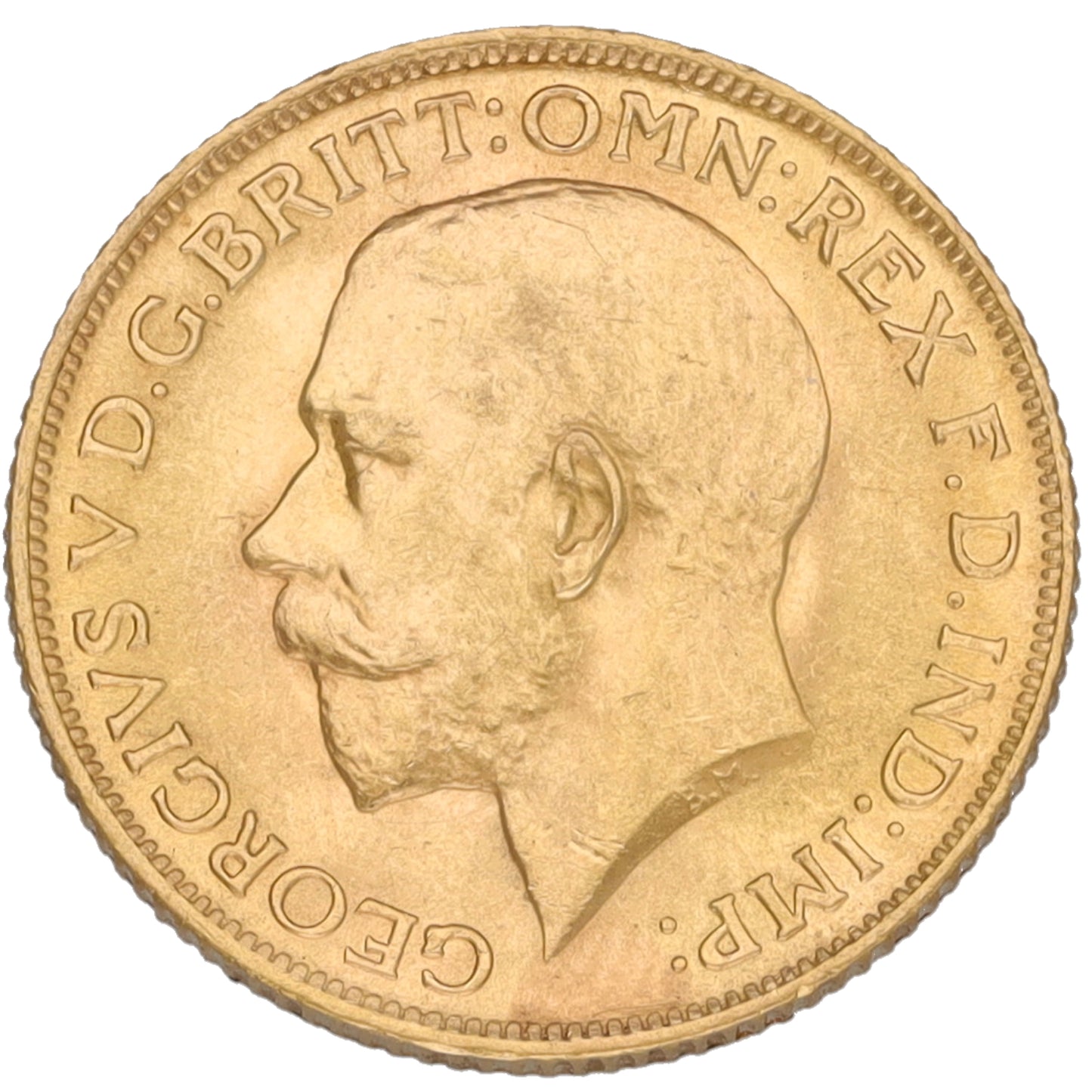 22ct Gold King George V Full Sovereign Coin 1913