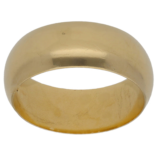 9ct Gold Plain Wedding Ring Size U