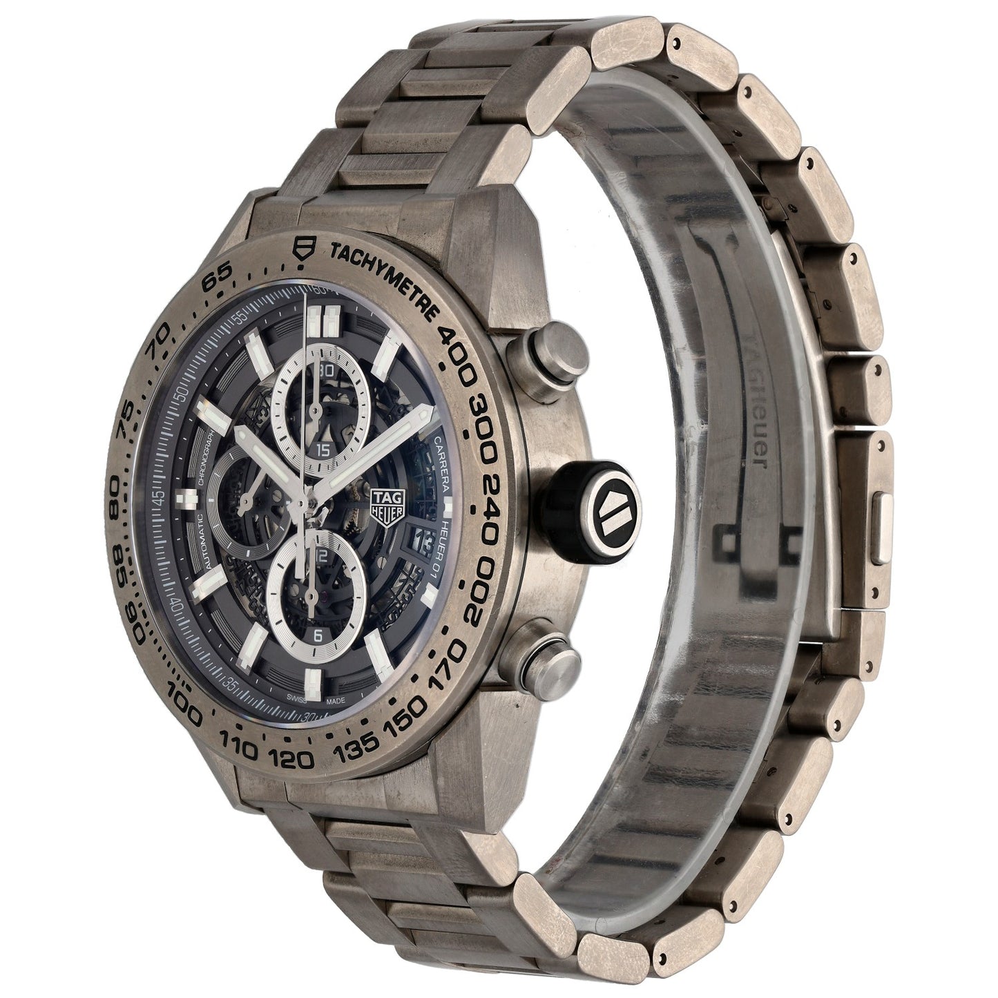 Tag Heuer Carrera CAR2A8A 45mm Titanium Watch
