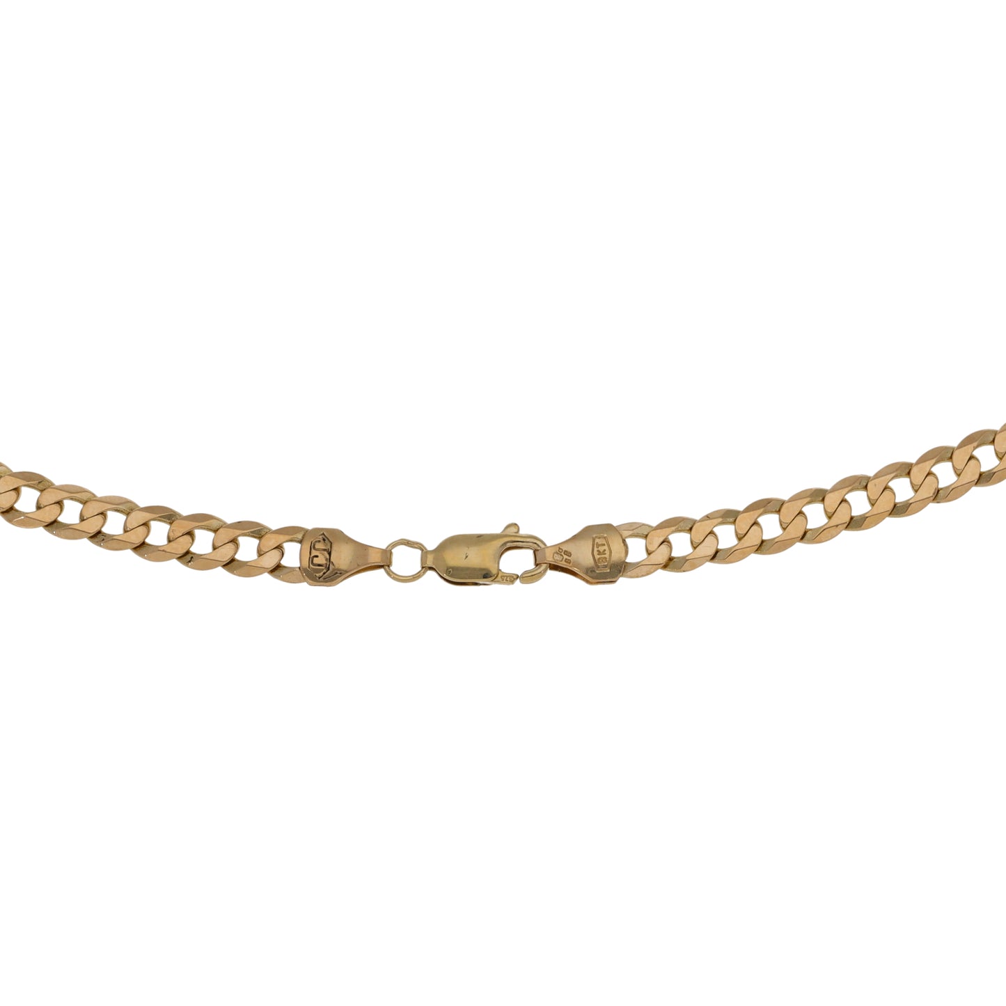 9ct Gold Curb Chain 18"