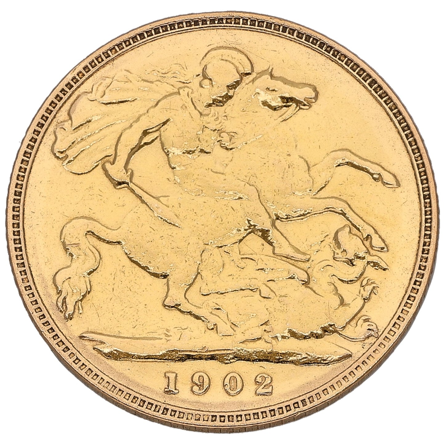 22ct Gold King Edward VII Half Sovereign Coin 1902