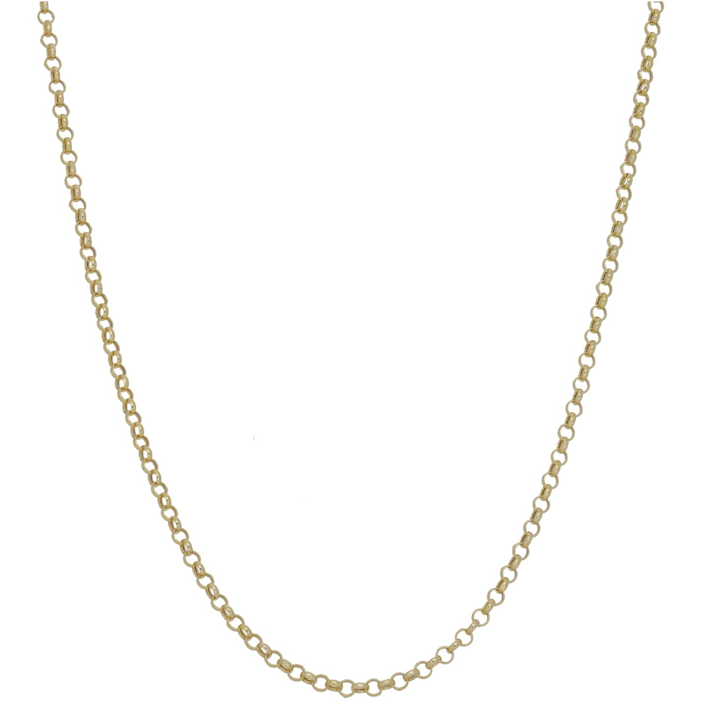 9ct Gold Ladies Belcher Chain 18"