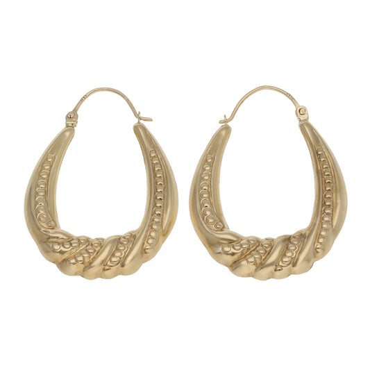 9ct Gold Creole Earrings