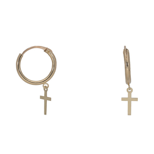 9ct Gold Ladies Sleeper Earrings