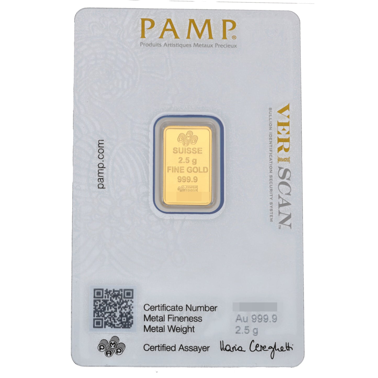 24ct 2.5g Gold Bar