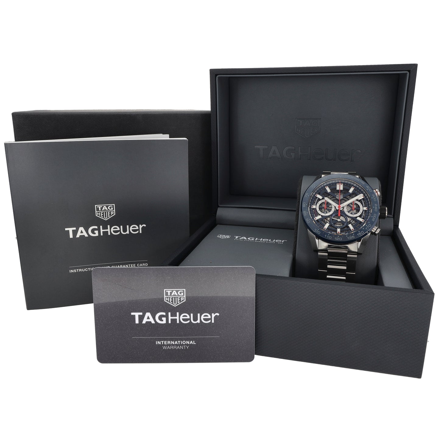 Tag Heuer Carrera CBG2A11 45mm Stainless Steel Watch