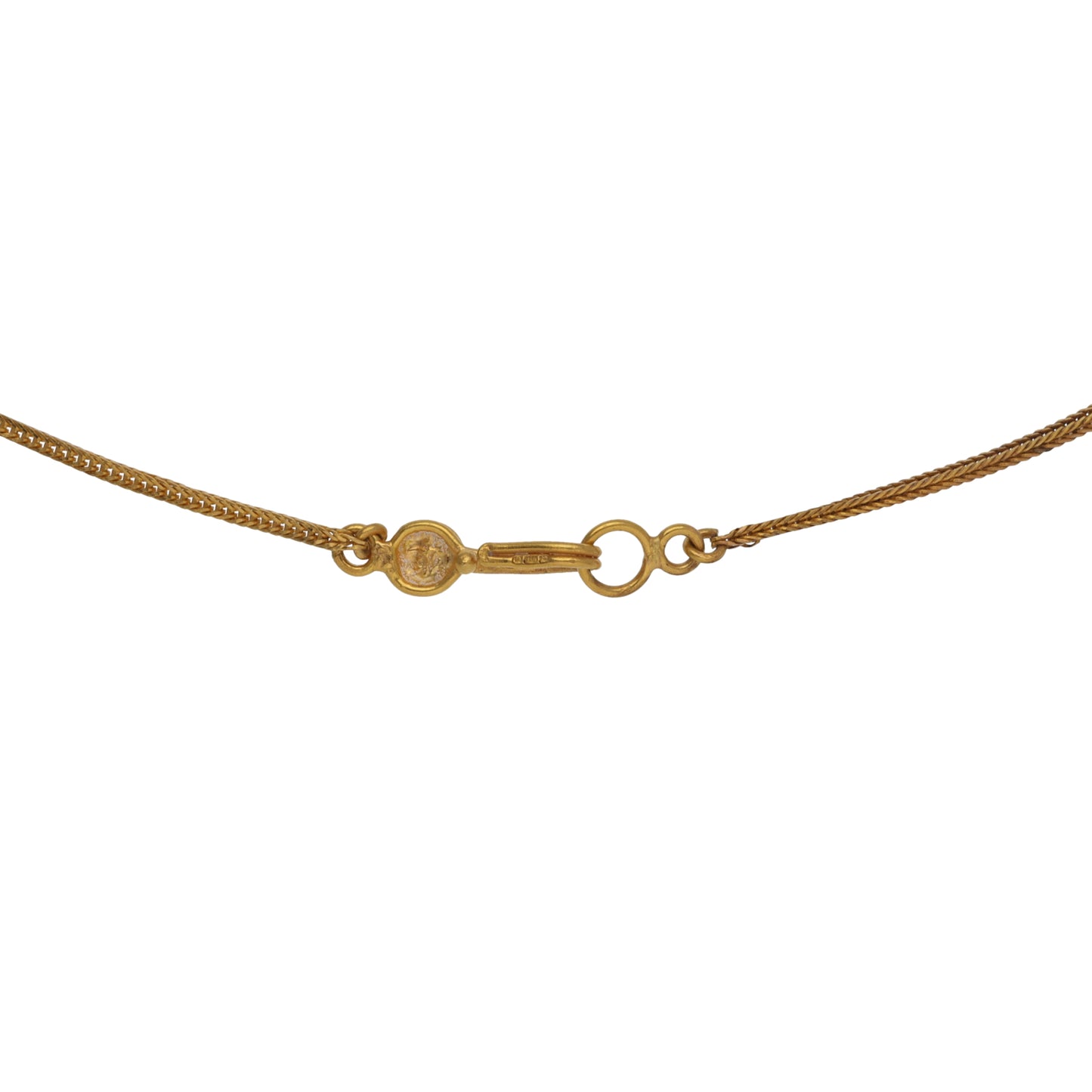 22ct Gold Cubic Zirconia Fancy Necklace 16"