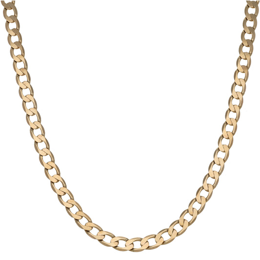 9ct Gold Curb Chain 20"