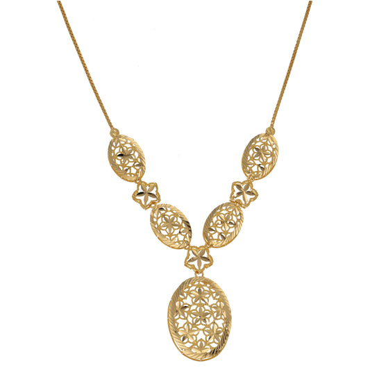 New 22ct Gold Pendant Collar Necklace