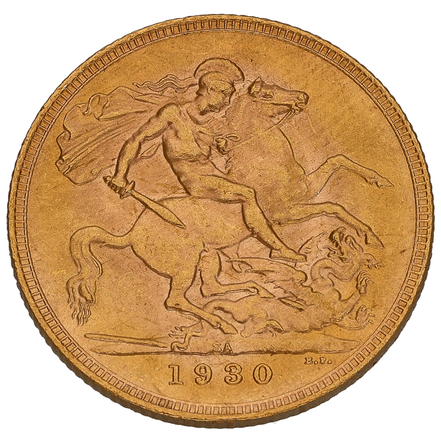 22ct Gold King George V Full Sovereign Coin 1930