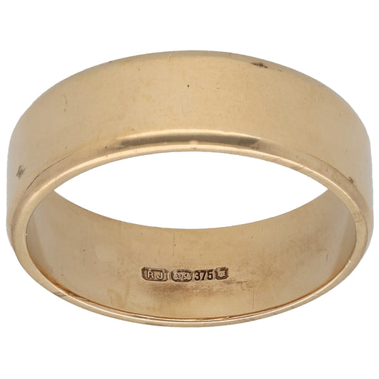 9ct Gold Plain Wedding Ring Size W