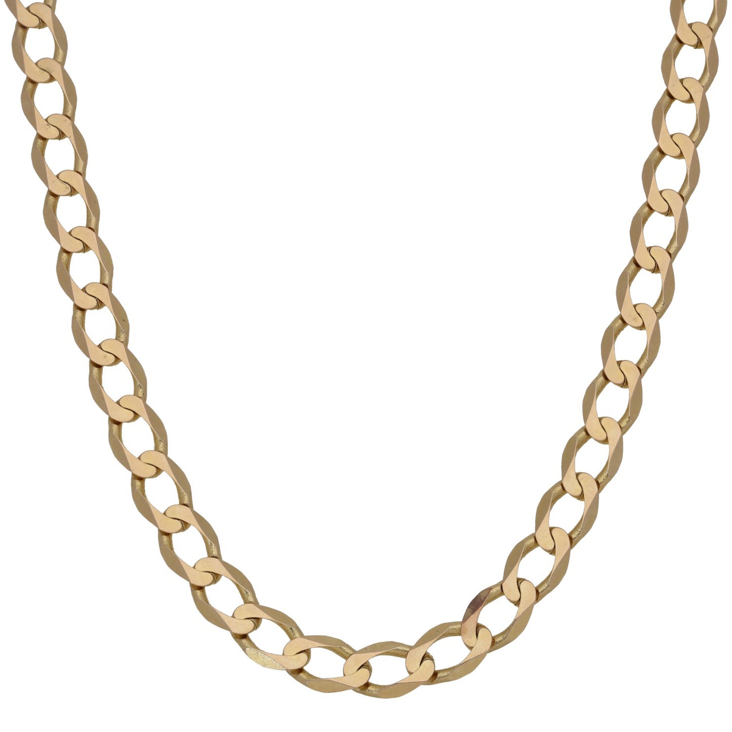 9ct Gold Curb Chain 22"