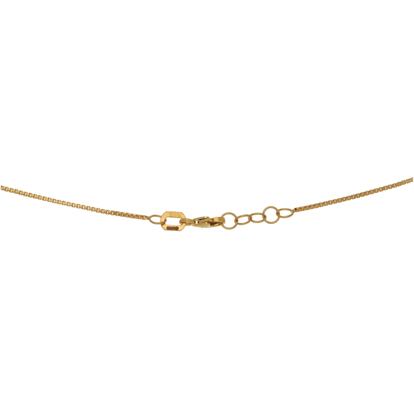 New 22ct Gold Fancy Bead Necklace 18"