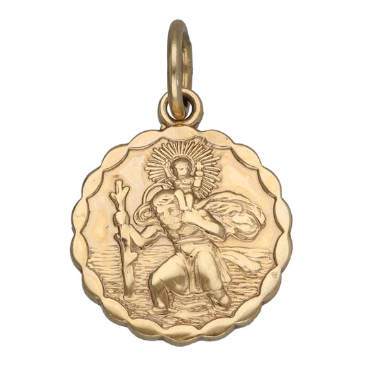 9ct Gold St Christopher Pendant
