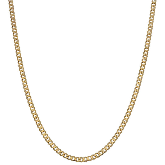 9ct Gold Curb Chain 22"