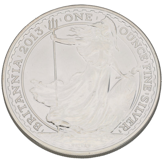 Fine Silver Queen Elizabeth II 1 OZ Britannia Coin 2013