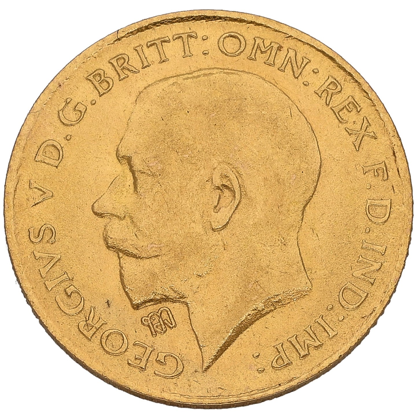 22ct Gold King George V Half Sovereign Coin 1913