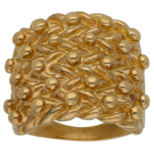 9ct Gold Keeper Ring Size S