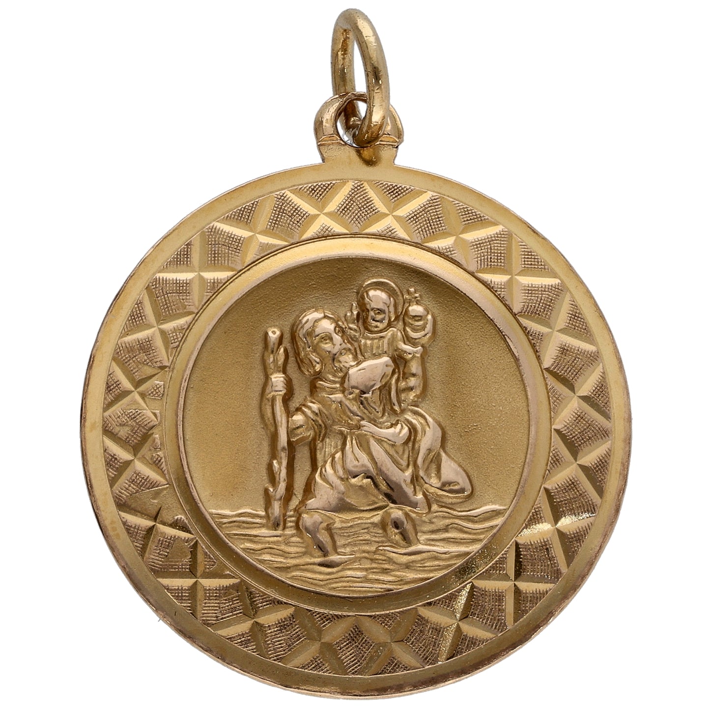 9ct Gold St Christopher Pendant