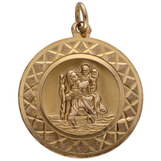 9ct Gold St Christopher Pendant