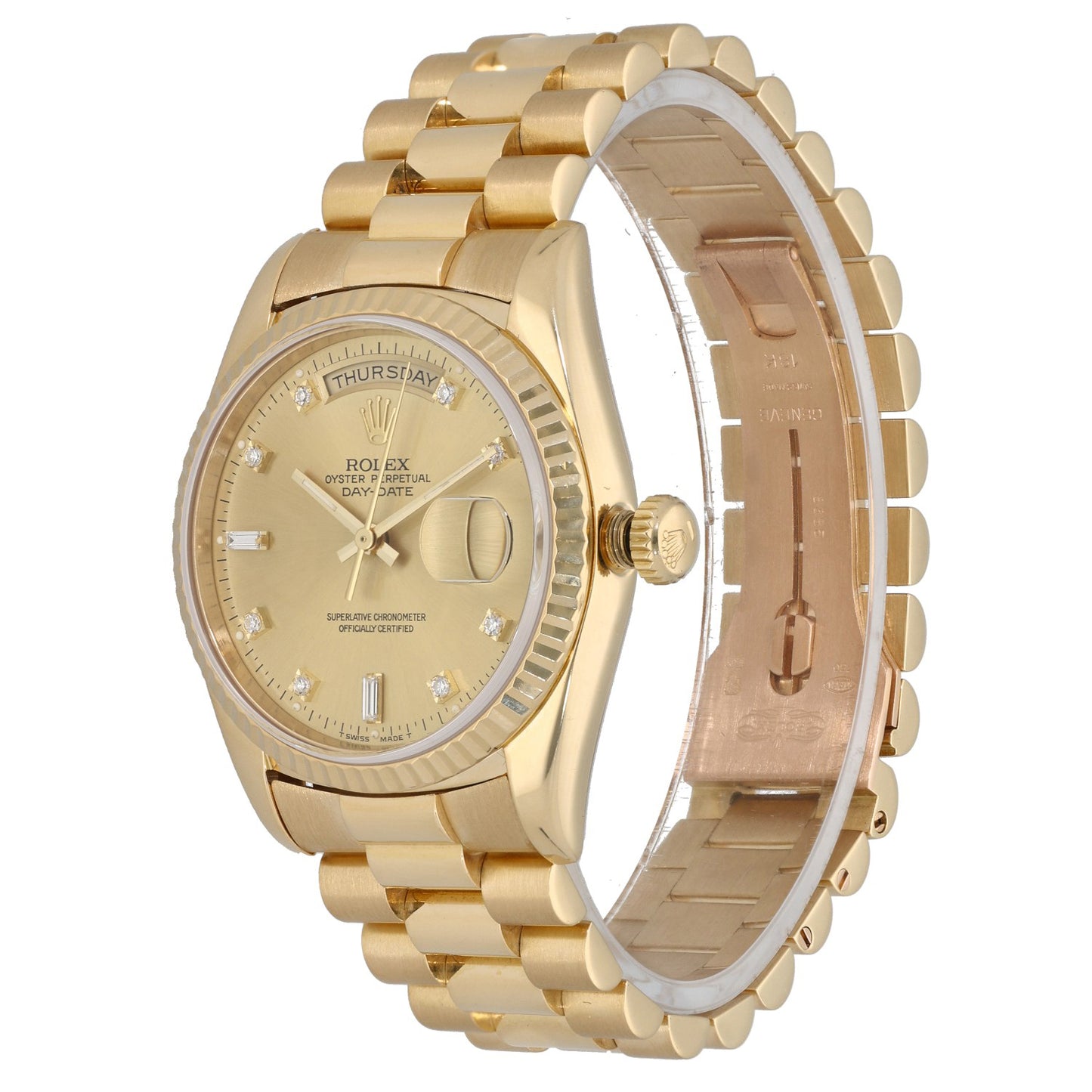 Rolex Day-Date 18238 36mm Gold Watch