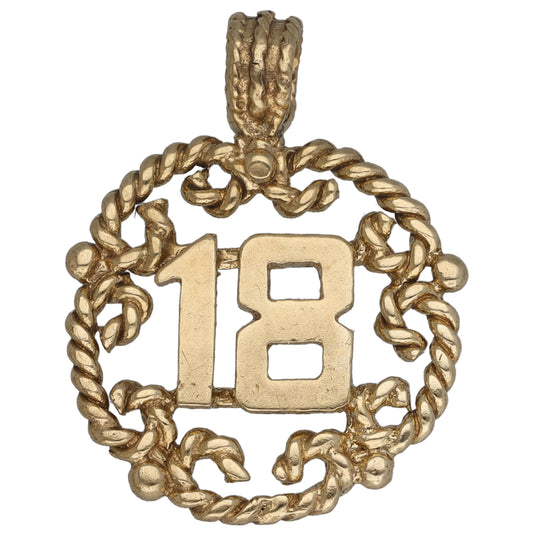 9ct Gold 18 Pendant