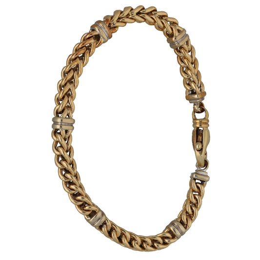 9ct Bicolour Gold Alternative Bracelet