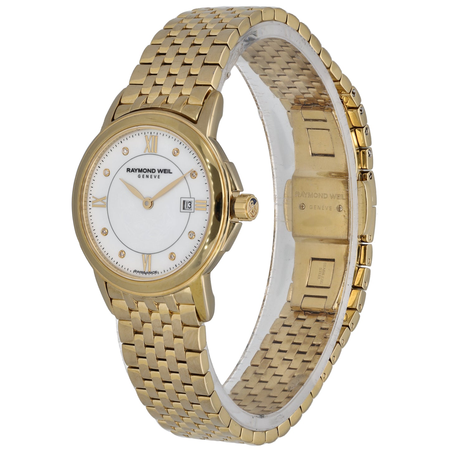 Raymond Weil Tradition 5966 28mm Gold Plated Watch