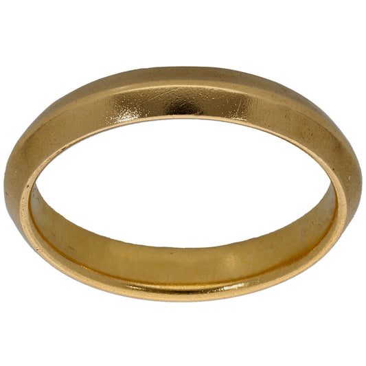 22ct Gold Plain Wedding Ring Size L