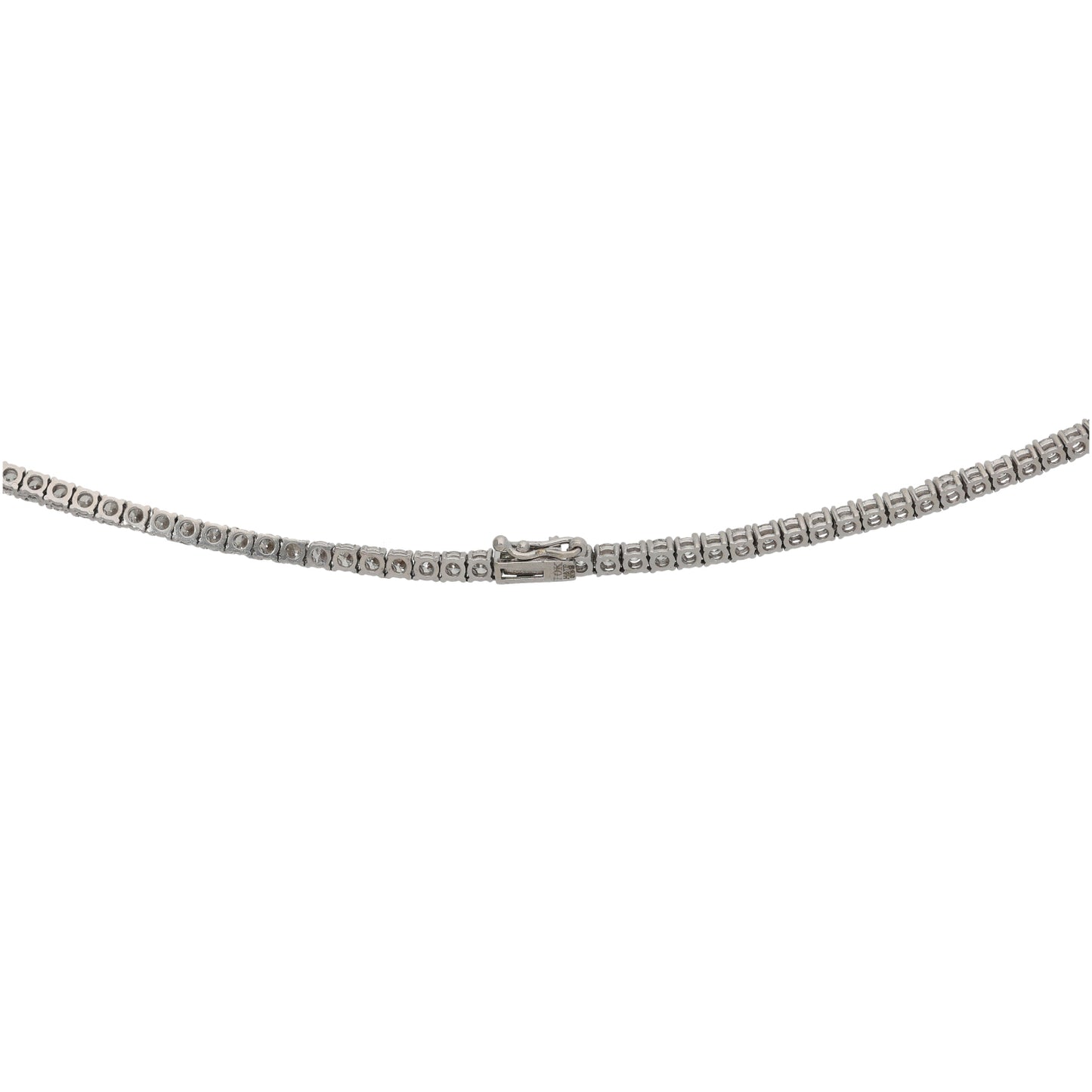 9ct White Gold 10.00ct Diamond Fancy Necklace 18"