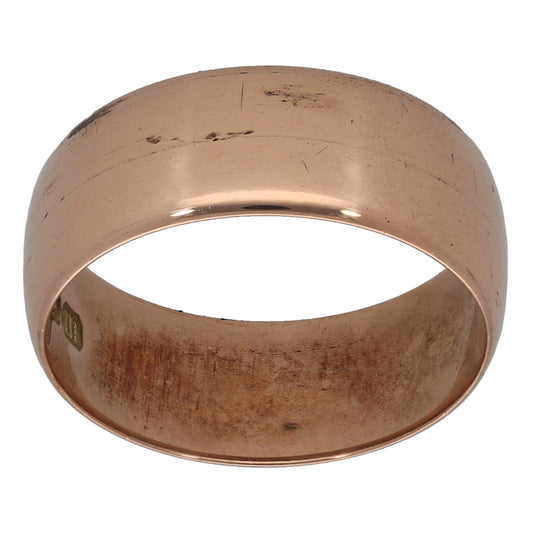 9ct Gold Plain Wedding Ring Size O