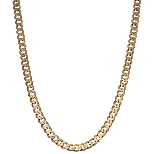 9ct Gold Curb Chain 18"