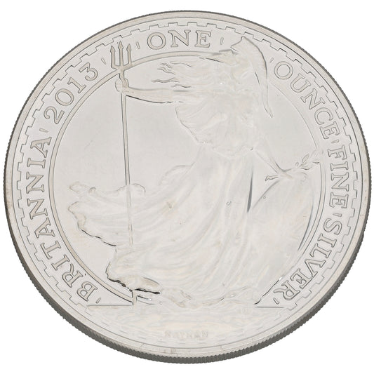 Fine Silver Queen Elizabeth II 1 OZ Britannia Coin 2013