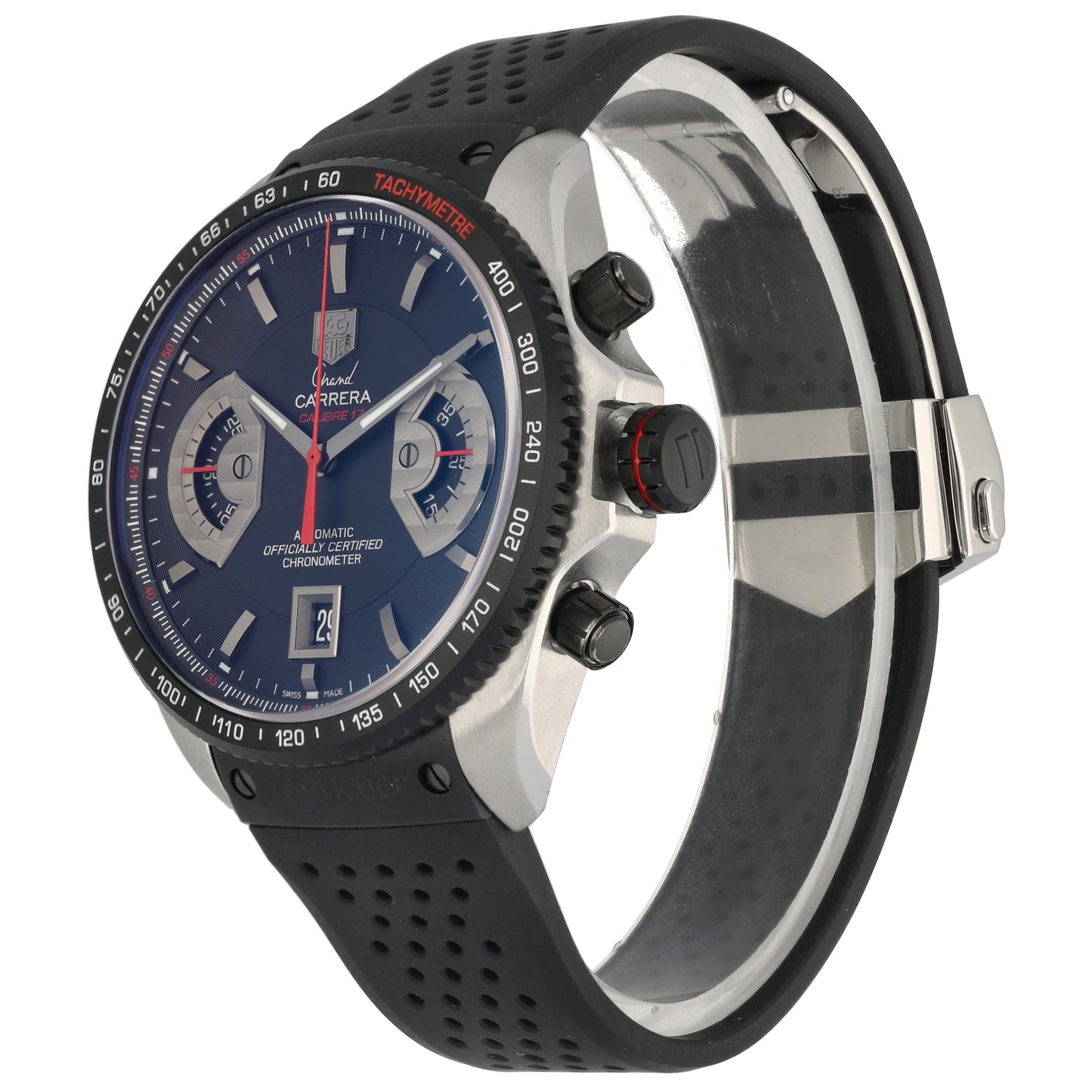 Tag Heuer Grand Carrera CAV511C 43mm Stainless Steel Watch