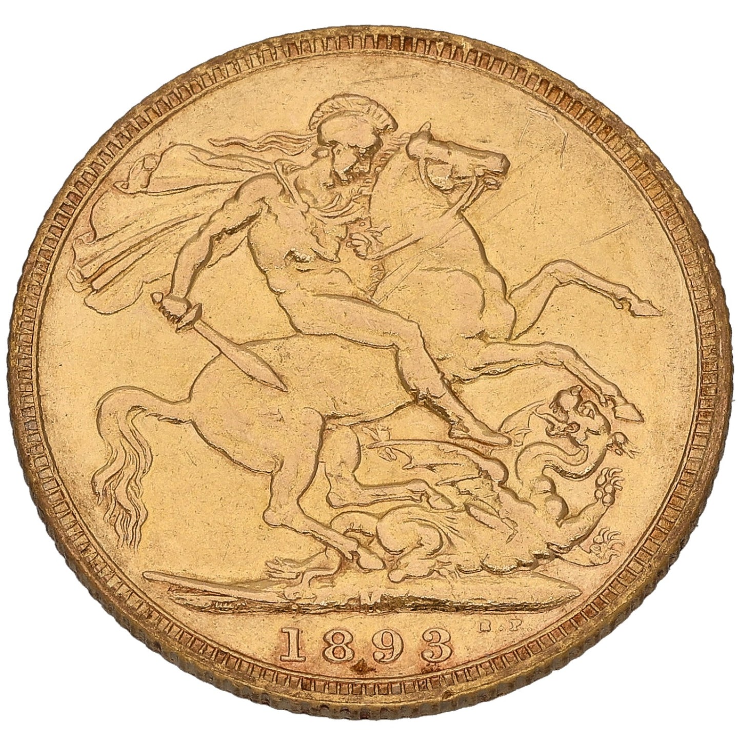 22ct Gold Queen Victoria Full Sovereign Coin 1893