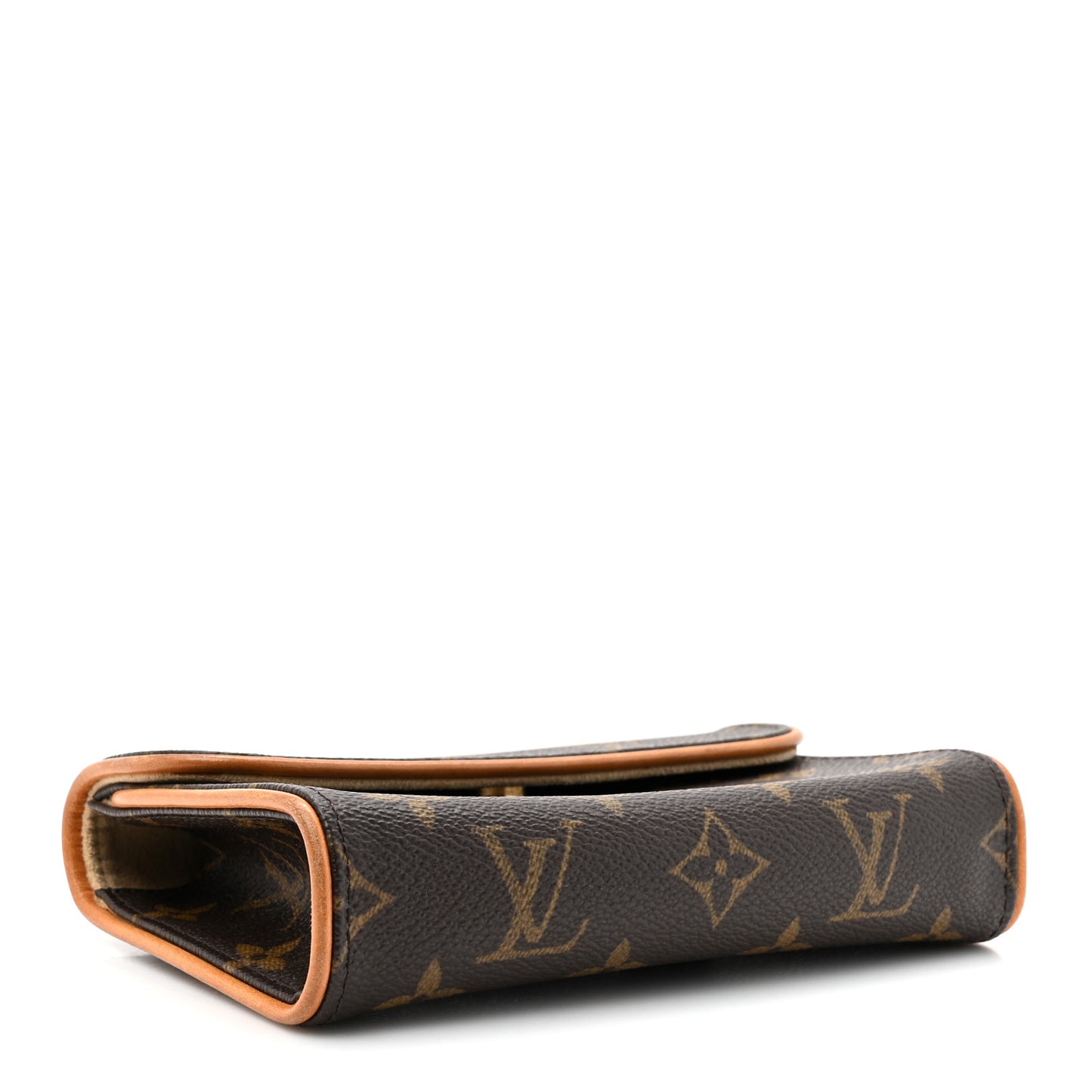 Louis Vuitton Monogram Pochette Florentine Coated Canvas Bag - Brown